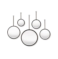Maison Noir Pendulum Mirrors, Set Of 5