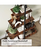 gaomon Bookcase, 4-Tier Ladder Bookshelf