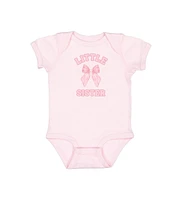 Sweet Wink Baby Girls Sister Bow Short Sleeve Bodysuit