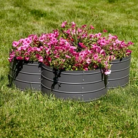 Galvanized Steel 4-Leaf Clover-Shaped Raised Garden Bed