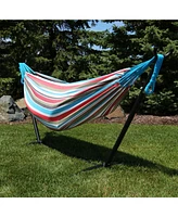 Double Brazilian Hammock with Stand and Carrying Case