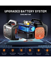 Mondawe 600W Portable Power Station 655.2Wh 2550mAh Solar Generator Power Supply with Ac Outlet