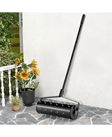 Mecale 21 Inch Manual Lawn Aerator with Detachable Handle