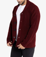 X-Ray Men's Shawl Collar Cardigan