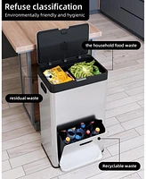 gaomon 56L / 14.8 Gal Stainless Steel Kitchen Trash Can
