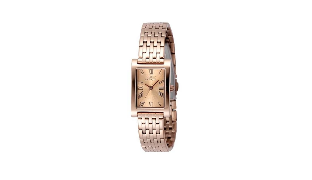 Invicta Women's 48145 Angel Quartz 3 Hand Rose Gold Dial Watch