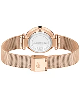 Lacoste Women's Orba Carnation Gold Stainless Steel Mesh Bracelet Watch, 30mm