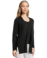 Jones New York Women's Long-Sleeve Side-Slit Cardigan Sweater