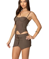 Edikted Women's Ellis Buttoned Up Corset