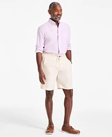 Club Room Men's Linen 9" Drawstring Shorts, Created for Macy's