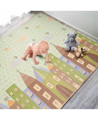 Sorbus (78" x 70") Foldable Play Mats with Travel Bag - for Babies, Toddlers, and Kids Playtime & Tummy Time