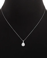 Giani Bernini Cubic Zirconia Teardrop Pave Pendant Necklace & Stud Earrings in Sterling Silver, 16" + 2" extender, Exclusively at Macy's