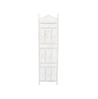 Slickblue Aesthetically Carved 4-Panel Wooden Partition Screen Room Divider for Elegant and Functional Decor