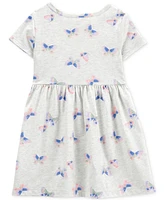 Carter's Toddler Girls Butterfly-Print Short-Sleeve Dress