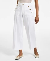 Nautica Jeans Women's Cotton Wide-Leg Sailor