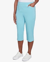 Alfred Dunner Women's Classic Flat Front Allure Clamdigger Pant