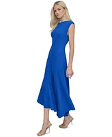 Dkny Women's Jewel-Neck Sleeveless Asymmetric-Hem Dress
