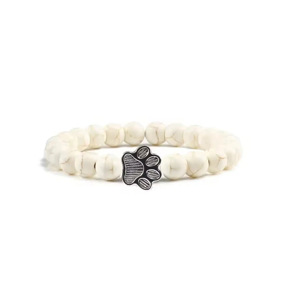 Hollywood Sensation PawZee Snowy Paw Print Charm Bracelet