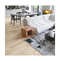 Slickblue Cube Shaped Rosewood Side Table for Modern Home Decor and Storage Solutions