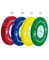 ProsourceFit Color Training Bumper Plate 55 lb, Red