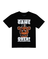 Five Nights at Freddy's Big Boys Game Over Crew Neck Short Sleeve 4pk Tees-Medium