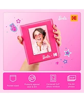 Kodak x Barbie Printomatic Instant Print Camera, Case, Photo Album, Paper (20 Sheets) Iconic Style