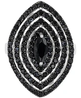 Black Spinel Statement Ring (5/8 ct. t.w.) Sterling Silver