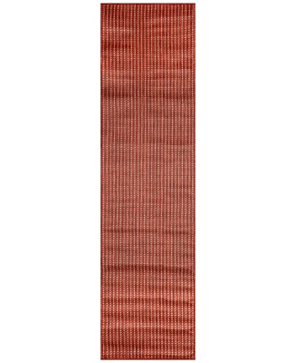 Liora Manne' Carmel Texture Stripe 1'11"x7'6" Runner Area Rug