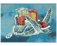 Liora Manne' Esencia Santa Seaturtles 2'5"x3'11" Area Rug