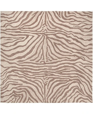 Liora Manne' Ravella Zebra 8'x8' Square Area Rug