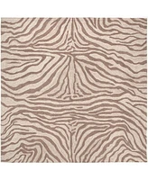 Liora Manne' Ravella Zebra 8'x8' Square Area Rug