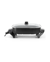 MegaChef 14.96" Electric Fry Pan with Non-Stick Coating