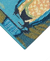 Liora Manne' Esencia Summer Signs 2'x2'10" Area Rug