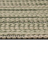 Liora Manne' Miranda Tweed Stripe 2'x2'10" Area Rug