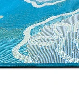 Liora Manne' Marina Jelly Fish 4'10"x7'6" Area Rug