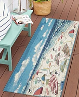 Liora Manne' Esencia Dog Beach 1'11"x4'11" Runner Area Rug