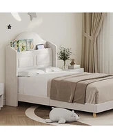 gaomon Twin Bed Frame with Lights