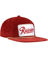 Lids Men's Red Rainier Corduroy Rope Golf Snapback Hat