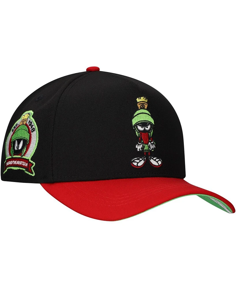 Lids Men's Black Looney Tunes Marvin the Martian A-Frame Adjustable Hat