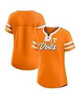 Fanatics Women's Tennessee Orange Volunteers Iconic Athena Lace-Up T-Shirt