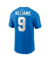 Nike Men's Jameson Williams Blue Detroit Lions Name Number T-Shirt