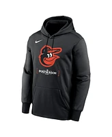 Nike Men's Black Baltimore Orioles 2024 Mlb Postseason Authentic Collection Therma Pullover Hoodie