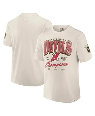Fanatics Men's White New Jersey Devils Decades Collection Timeless T-Shirt