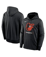 Nike Men's Black Baltimore Orioles 2024 Mlb Postseason Authentic Collection Therma Pullover Hoodie