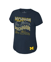 Colosseum Big Boys and Girls Navy Michigan Wolverines Rogan T-Shirt