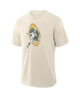 Fanatics Men's Cream Green Bay Packers Slub T-Shirt