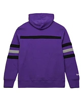 Mitchell & Ness Men's Purple Sacramento Kings Hardwood Classics Nights Head Coach Pullover Hoodie