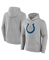 Fanatics Men's Heather Gray Indianapolis Colts Deliver Fleece Pullover Hoodie