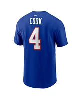 Nike Men's James Cook Royal Buffalo Bills Name Number T-Shirt