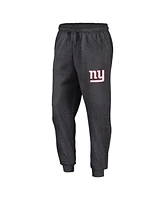 Fanatics Men's Heather Charcoal New York Giants Boost Fleece Joggers